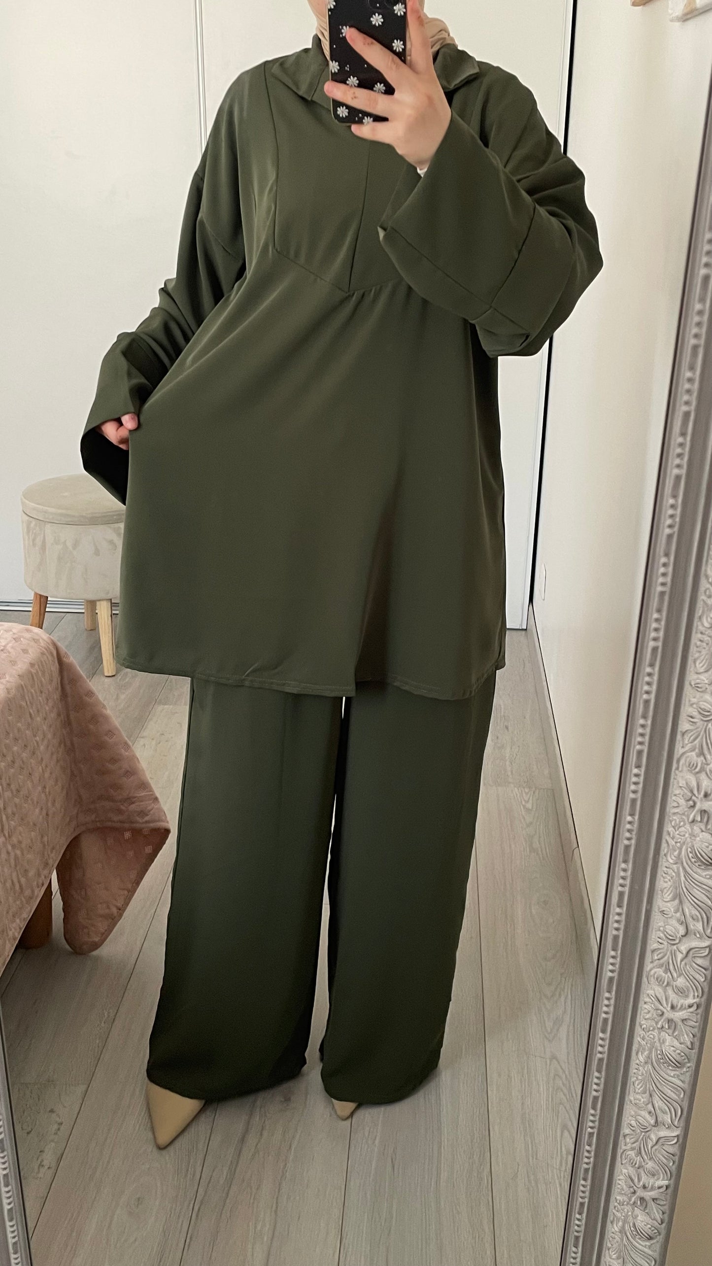 Ensemble chemise - Vert
