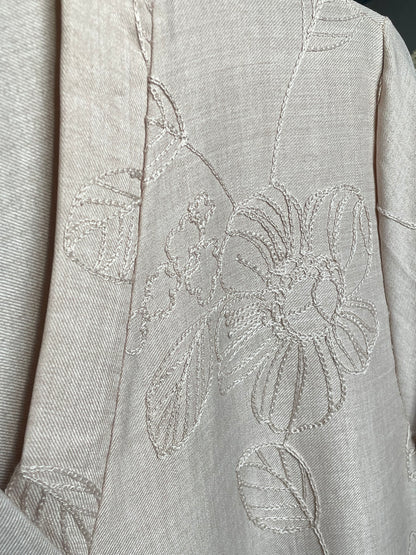 Robe brodée - Beige
