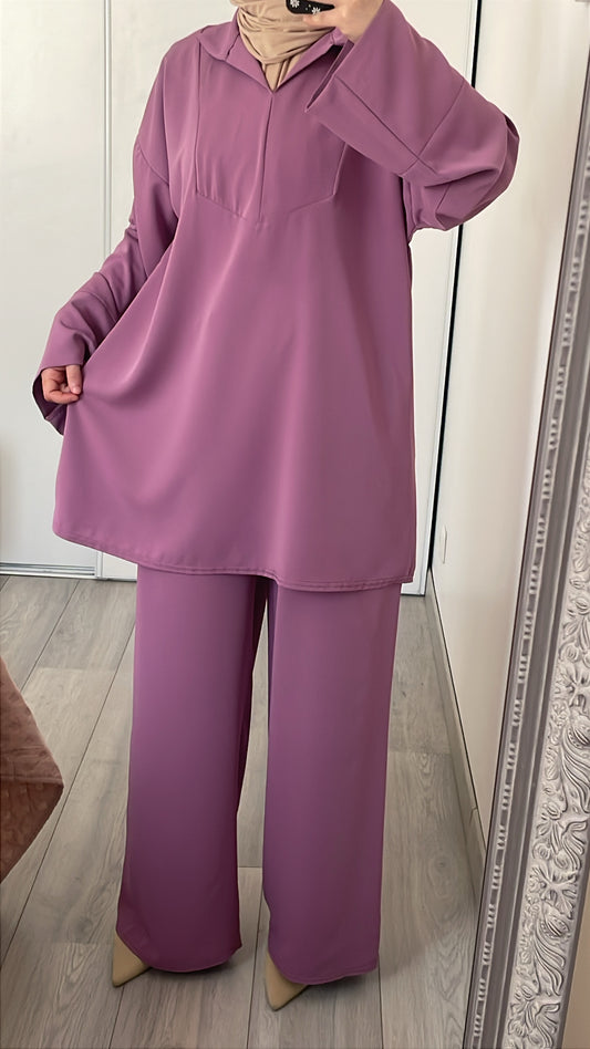 Ensemble chemise - Mauve