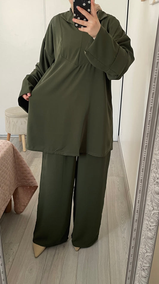 Ensemble chemise - Vert