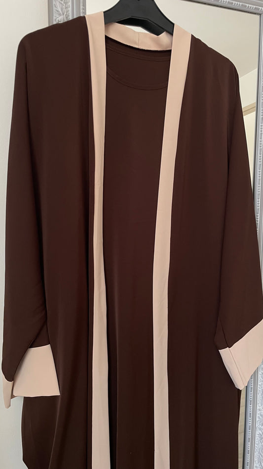 Robe kimono - Marron